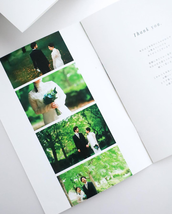 【即ダウンロード可】 Canva用プロフィールブックテンプレート・プリントパック #Forest 結婚式/席次表 5枚目の画像