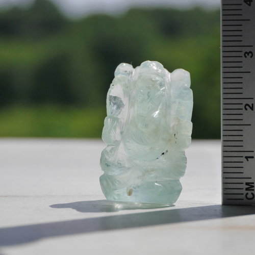 40％OFFSale天然石ガネーシャ像 フローライト 約10g高約28mm 蛍