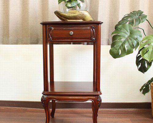ビンテージ美品❗️ヨシムラ家具.キャビネット.サイドテーブル.花台.電話台 ヨシムラ家具.キャビネット.サイドテーブル.花台.電話台.昭和