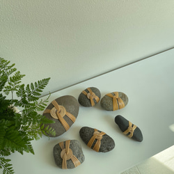 インテリア ペーパーウェイト ディスプレイ ラッピングストーン