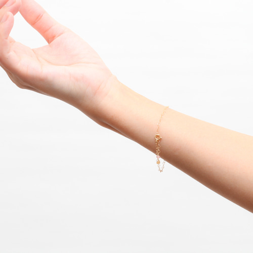 K18ハートチェーンブレスレット〜繋がる心〜 ブレスレット 森の園宝飾  