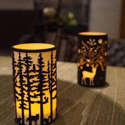 【Senのbaoセラミックランプカップセット】二層二色彫りセラミック‧ナイトライト‧シチュエーション照明（特許取得済みのタッチL 1枚目の画像