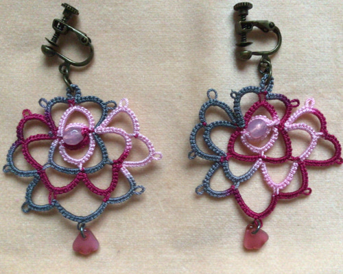 【新作】薔薇球体レースピアス　イヤリング 0_8ac7d64e39a2c2cea2291a106213