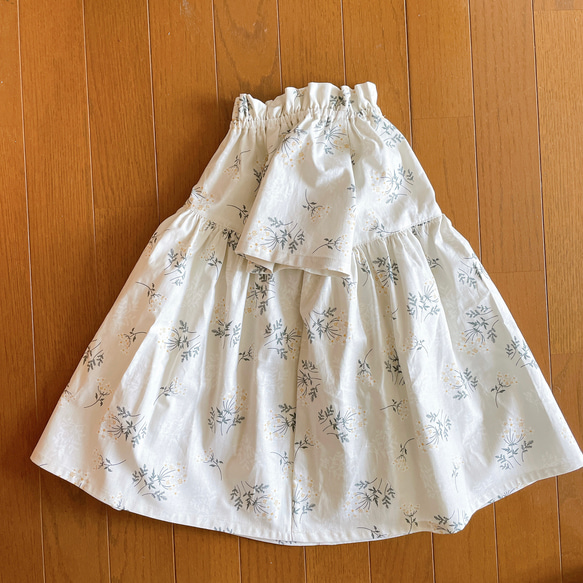 半袖・長袖　150cm対応　すっぽりかぶれるワンピース　Lace flower 子供服 11枚目の画像