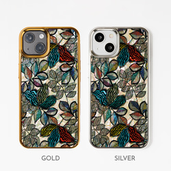 天然貝殼珍珠母藝術【兼容iPhone12/13/14/15】★Last Leaf（iPhone高級保護殼） 第2張的照片