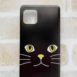 AQUOS ケース XPERIA ケース Galaxy ケース 各機種対応 Cat face ask-001-055 3枚目の画像