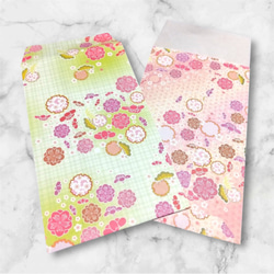 ハンドメイド 手書きthank youカード 花柄 20枚 メッセージカード ゆな