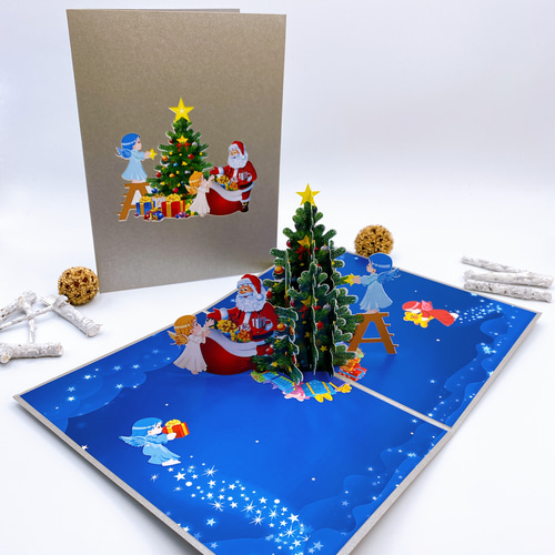 NEW! クリスマスカード クリスマスツリー 手作りクリスマス