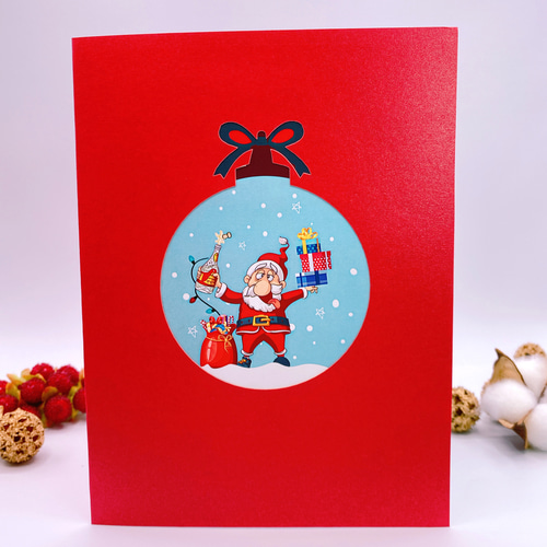 手作り☆クリスマスカード１枚100円～ クリスマス100均DIY】クリスマスカードを作りました☆Christmas