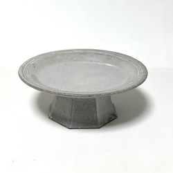 【京焼・清水焼】存在感際立つ_季節のテーブルに重宝する高台皿 2枚目の画像