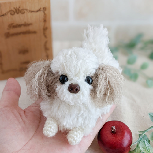 あみぐるみ　インテリア　シーズー　　　羊毛フェルト風 あみぐるみ 羊毛フェルト 風 インテリア シーズー 犬