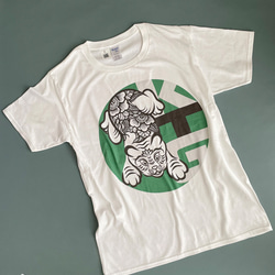 華トラちゃんKTG　Tシャツ(グリーン系) 2枚目の画像