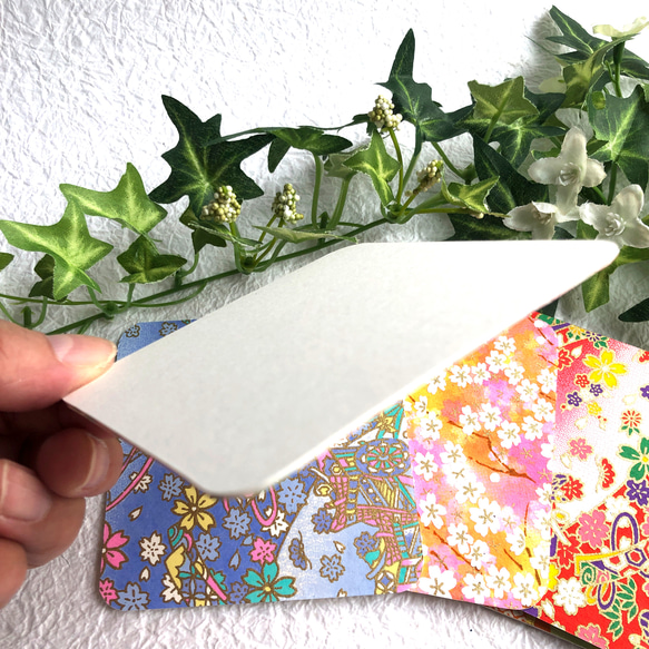 京友禅和紙 コースター  色おまかせ100枚セット  和柄 お正月 和風 テーブルコーデ 3枚目の画像