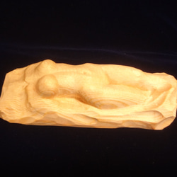 木彫刻 アート『 夢 』 トルソ 裸婦 芸術 アート 女性 ハンドメイド 松 手彫り 彫刻 2枚目の画像