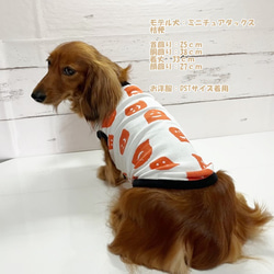 【NEW】 タンクトップ ハロウィン ゴースト【オフホワイト】 Dog 犬服 ドッグウェア 秋～春　ハロウィン  おばけ 7枚目の画像