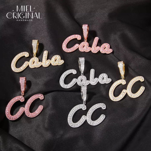 名入れ✨キラキラ バゲットチェーン ゴージャス ヒップホップ  