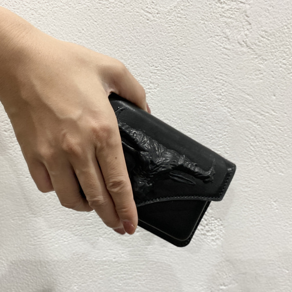 【受注制作】バッファローのコンパクト財布 6枚目の画像