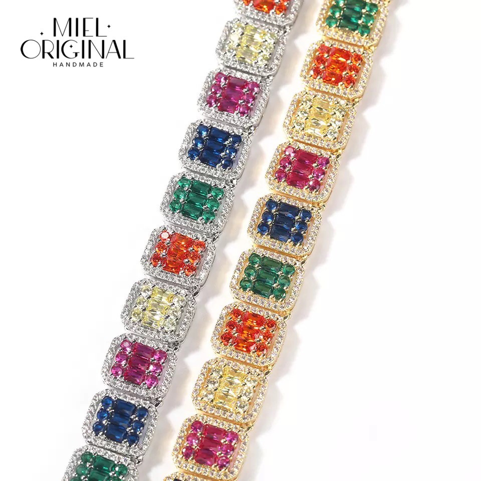 名入れ ガール キラキラ カラフル バゲットチェーン ゴージャス ヒップ