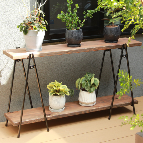 [仕様変更のため処分価格]アイアン　プランタースタンド　植物棚　多肉植物などに cda4cc063c5f4fbffd6a04332fa9e1