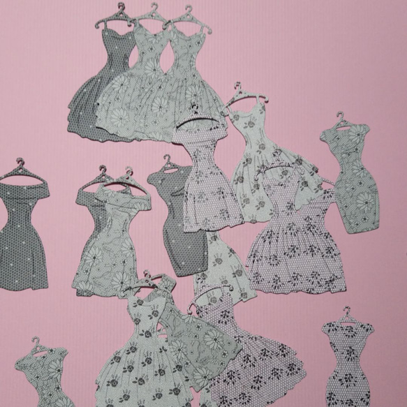 ダイカット シック系 ドレス 24枚 コラージュ おすそ分けファイル 4枚目の画像