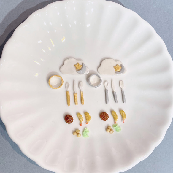 夜空のお食事セット　ミニチュア 2枚目の画像