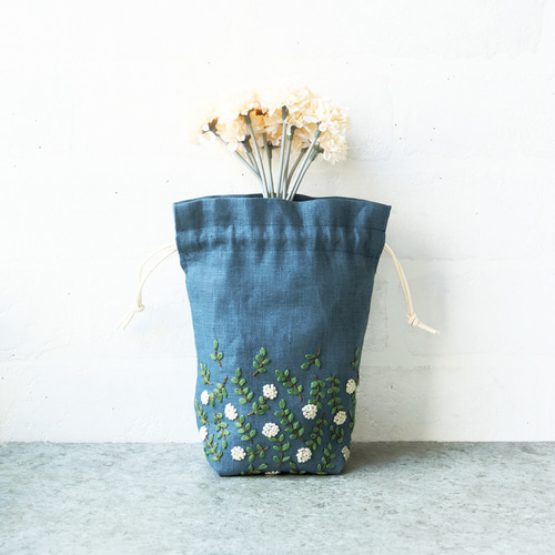 刺繍用 50cm×68cm カットクロス リネン100% 14カラー 生地 紡ぐ布屋