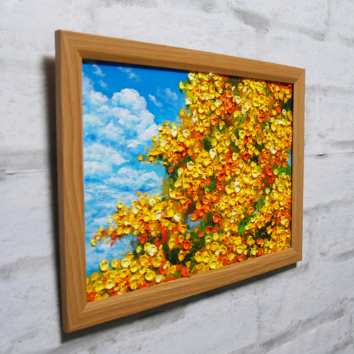 油絵 油彩 油彩画 絵画 絵【ミモザの丘】 油絵 油彩 油彩画 絵画 絵【ミモザの丘】 - メルカリ