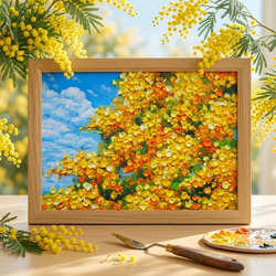 油絵 油彩 油彩画 絵 絵画【マーガレットのお花畑】 絵画 HR 通販