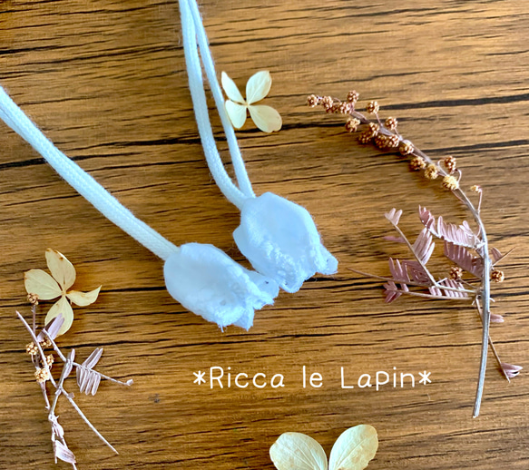 ミモザのフリル巾着【ライムグリーン】 8枚目の画像