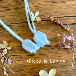 ミモザのフリル巾着【リネン】 8枚目の画像