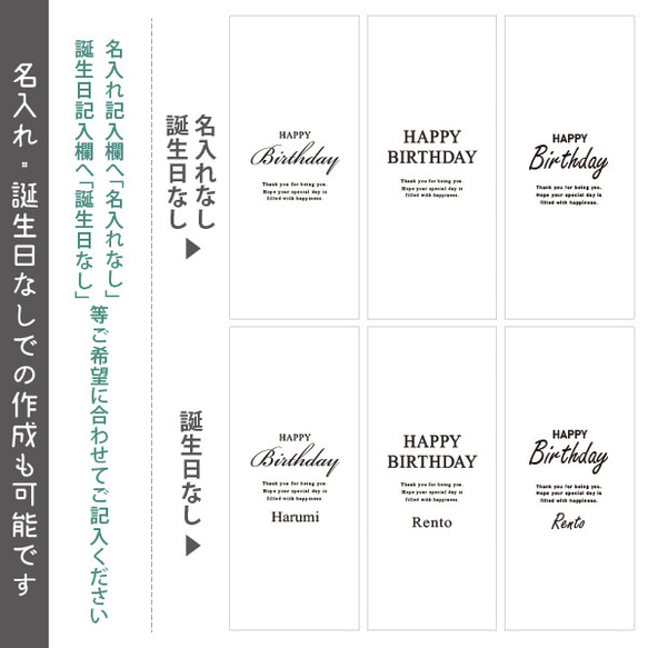 誕生日 タペストリー 名入れ [ 誕生日 筆記ベーカジュ ] バースデー  プレゼント tape-birth02 3枚目の画像