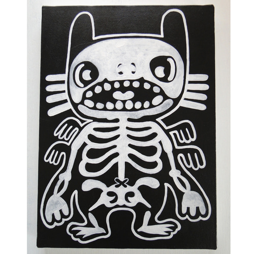 原画 猫 黒猫 ダークファンタジー ホラー アート 絵画 画家