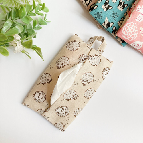 再販】【送料無料】選べる♡卓上ポケットティッシュケース 花柄 チョコ