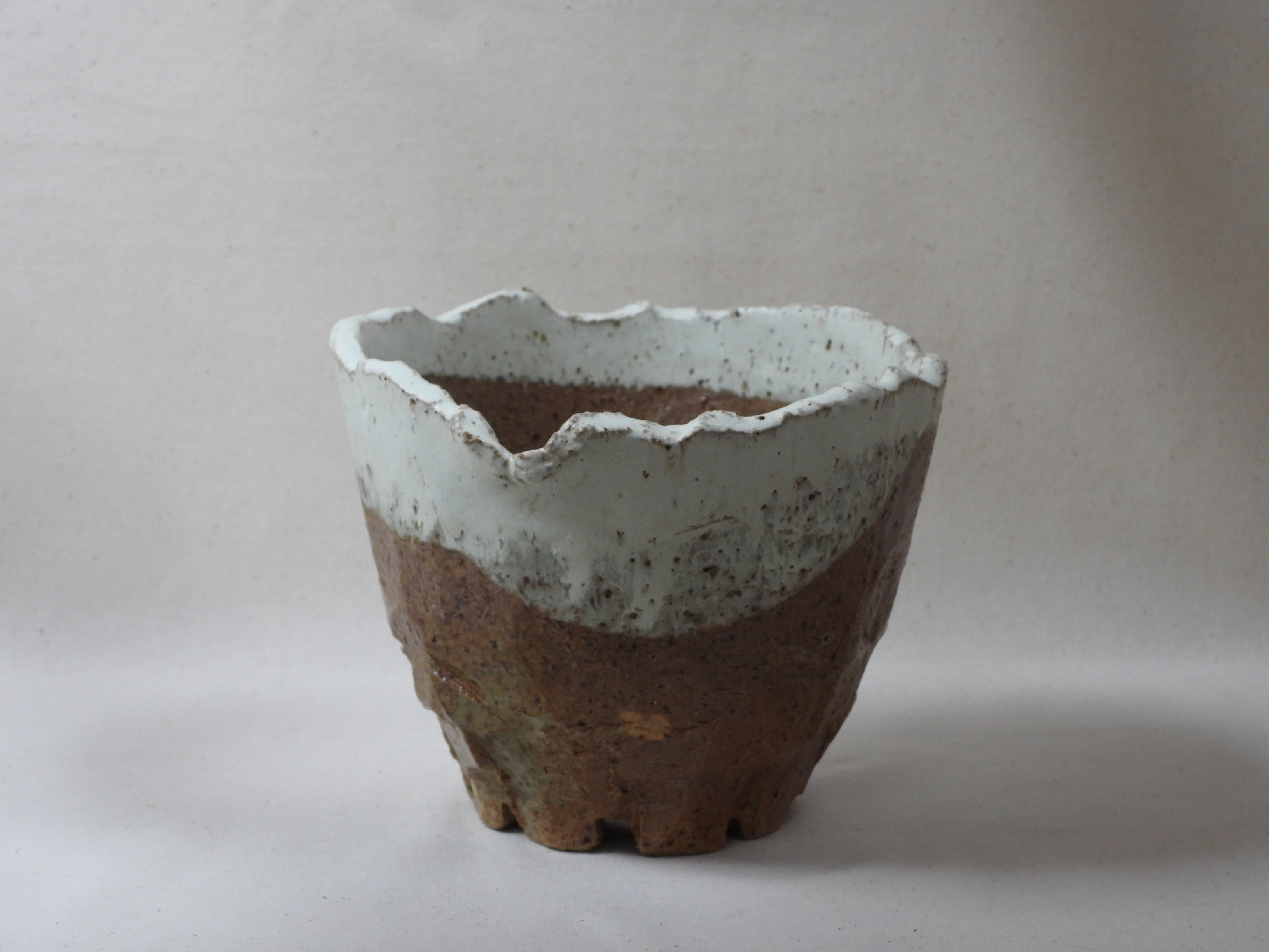 岩肌陶製植木鉢(雪) 4,316円