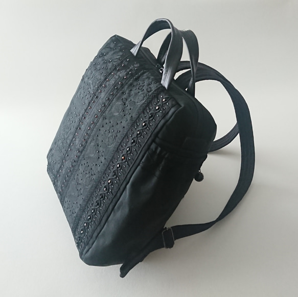 BLACK FRANCE RIBBON DAYPACK [S] 2枚目の画像