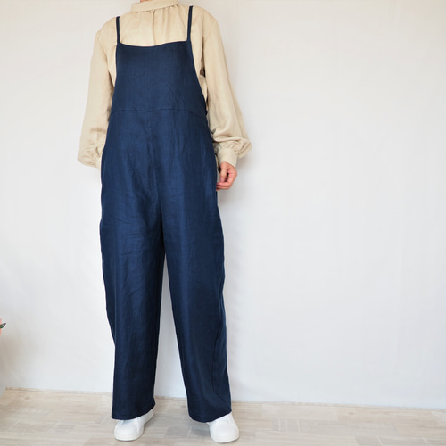 リネン100%オールインワン kiira キーラ リネン100