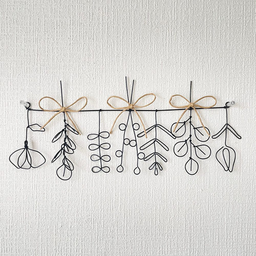 草花のまっすぐガーランド 7アイテム ワイヤークラフト ガーランド に