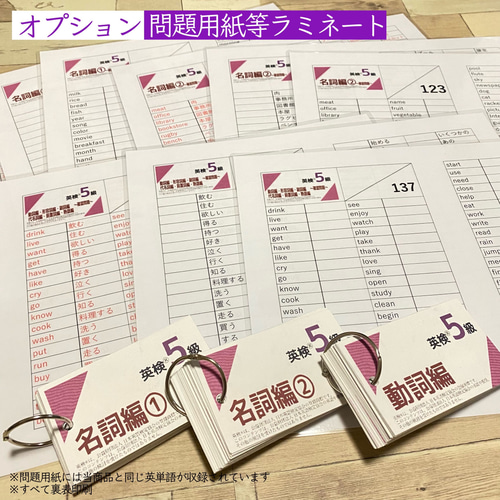 資格試験学習セット 中学英文法 中学英語 瞬間和訳 英単語カード 試験