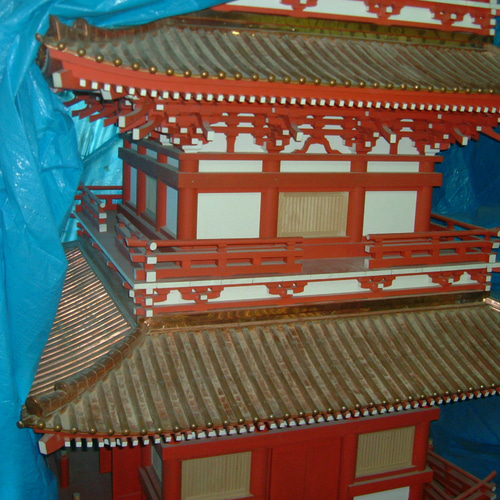 五重の塔 貼り絵 自宅保管品 五重の塔 貼り絵 自宅保管品