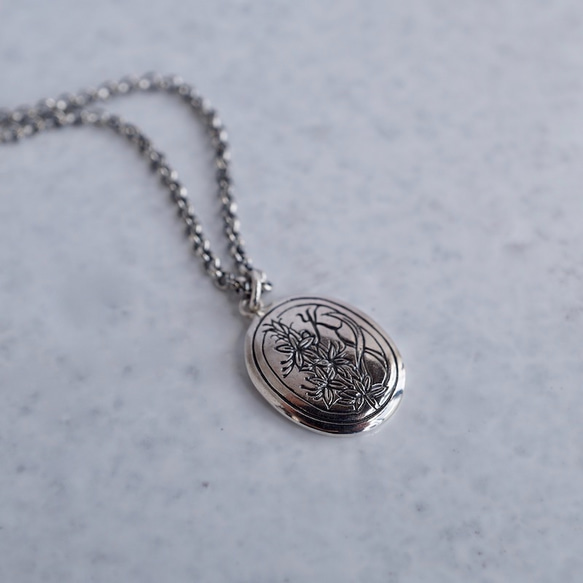 [クリスマス超早割] Silver initial pendant [P084SV] 4枚目の画像