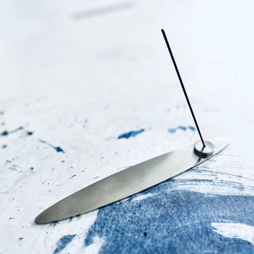 ステンレス製 お香立て リーフ型 その他インテリア雑貨 mohara factory