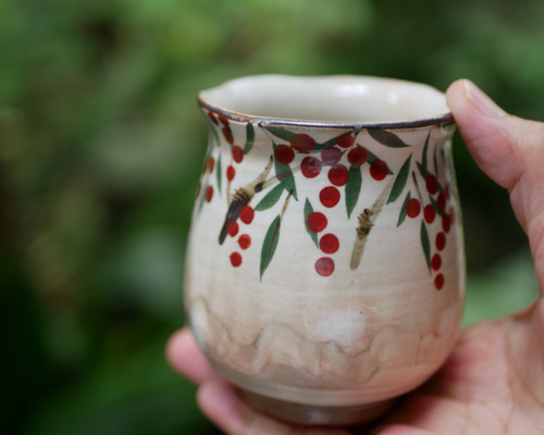 南天（ぐるり） 湯呑 陶器 京焼・清水焼 受注制作 超早割 湯呑み Shun