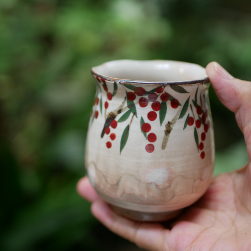 南天（ぐるり） 湯呑 陶器 京焼・清水焼 受注制作 超早割 湯呑み Shun