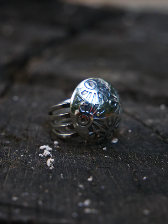 STAMPED JELLYFISH RING 8枚目の画像