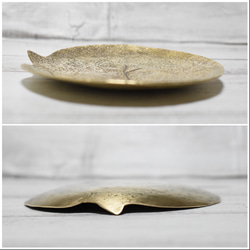 真鍮 丸まった猫ちゃんの小皿 【アンティーク風豆皿】 3枚目の画像