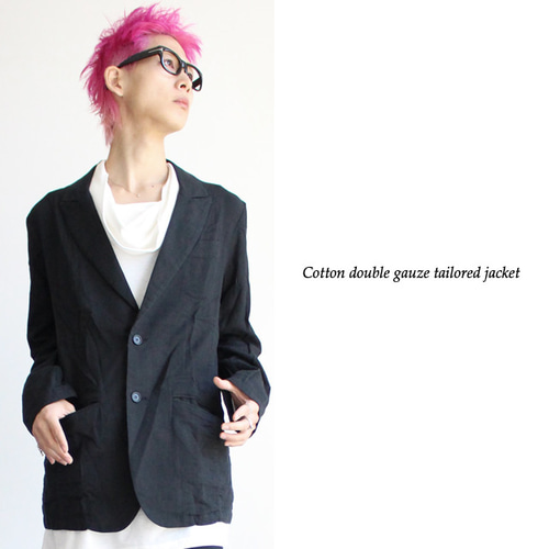 コットンダブルガーゼテーラードジャケット ジャケット albino