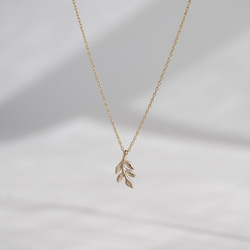 [クリスマス超早割] Foliage tiny necklace [P087K10] 第2張的照片
