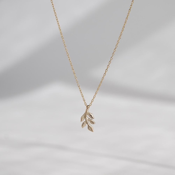 [クリスマス超早割] Foliage tiny necklace [P087K10] 第2張的照片