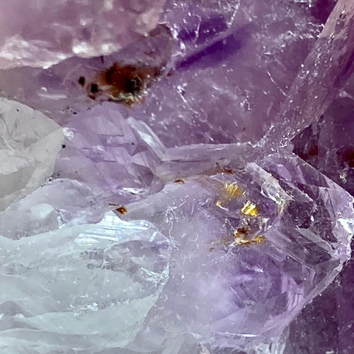 愛の守護石✨レインボー ゲーサイト内包 アメジスト クラスター 【公式