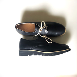 a-01 leather shoes (matte black) 4枚目の画像